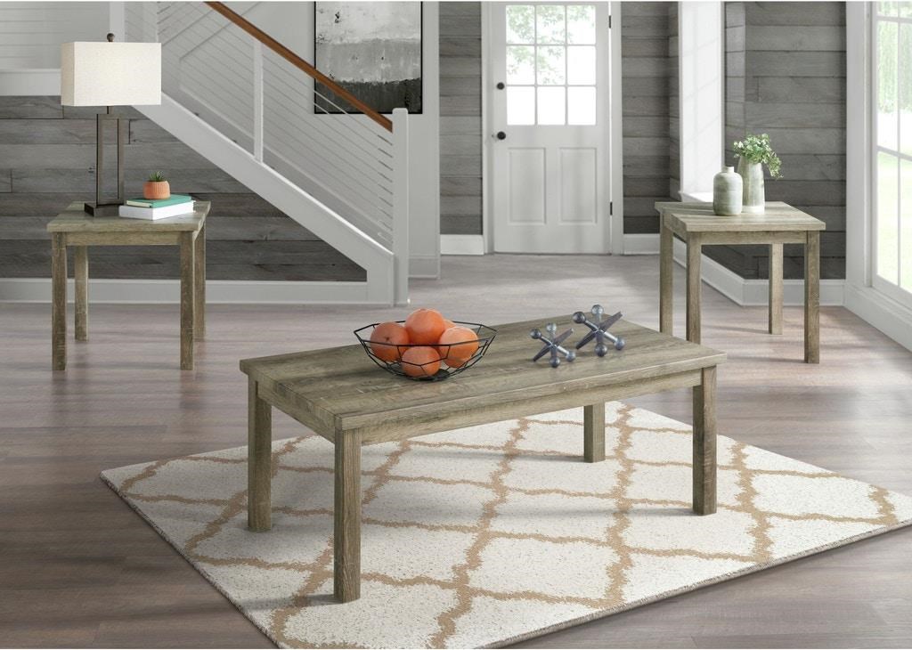 Coffee table with shop two end tables